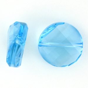 5621 - 14mm Swarovski Twist Crystal Bead - Aquamarine 5621 - 14mm Swarovski Twist Crystal Bead - Aquamarine