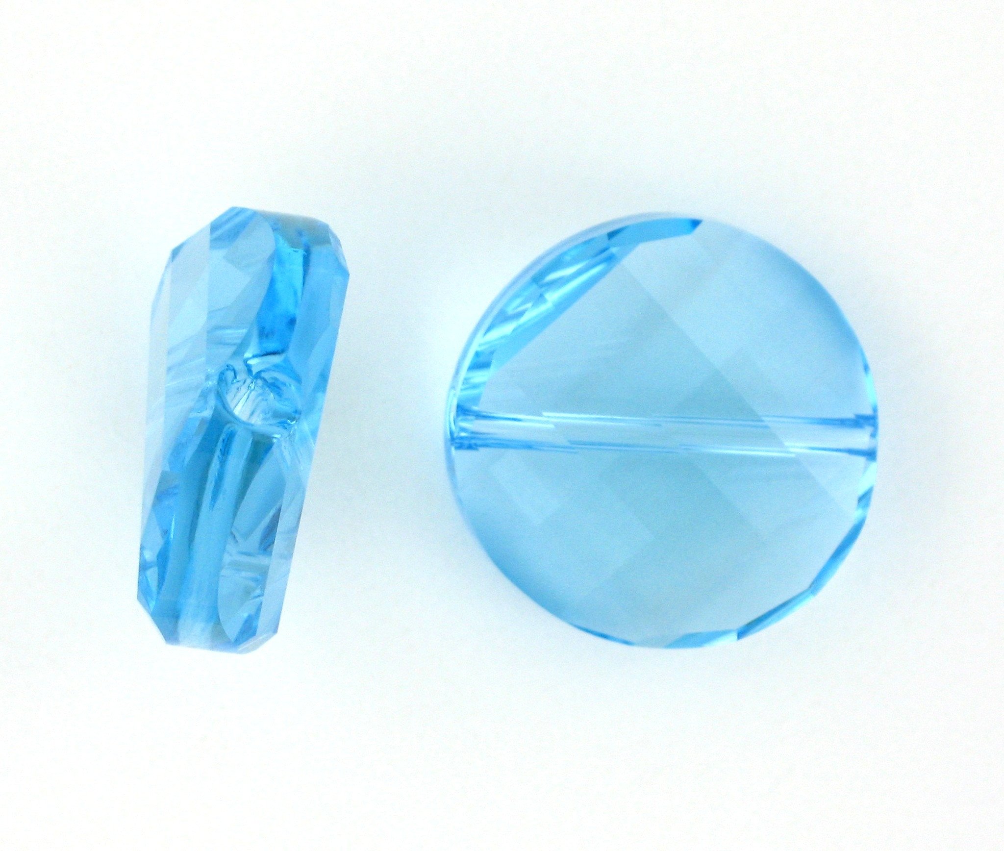 5621 - 14mm Swarovski Twist Crystal Bead - Aquamarine 5621 - 14mm Swarovski Twist Crystal Bead - Aquamarine