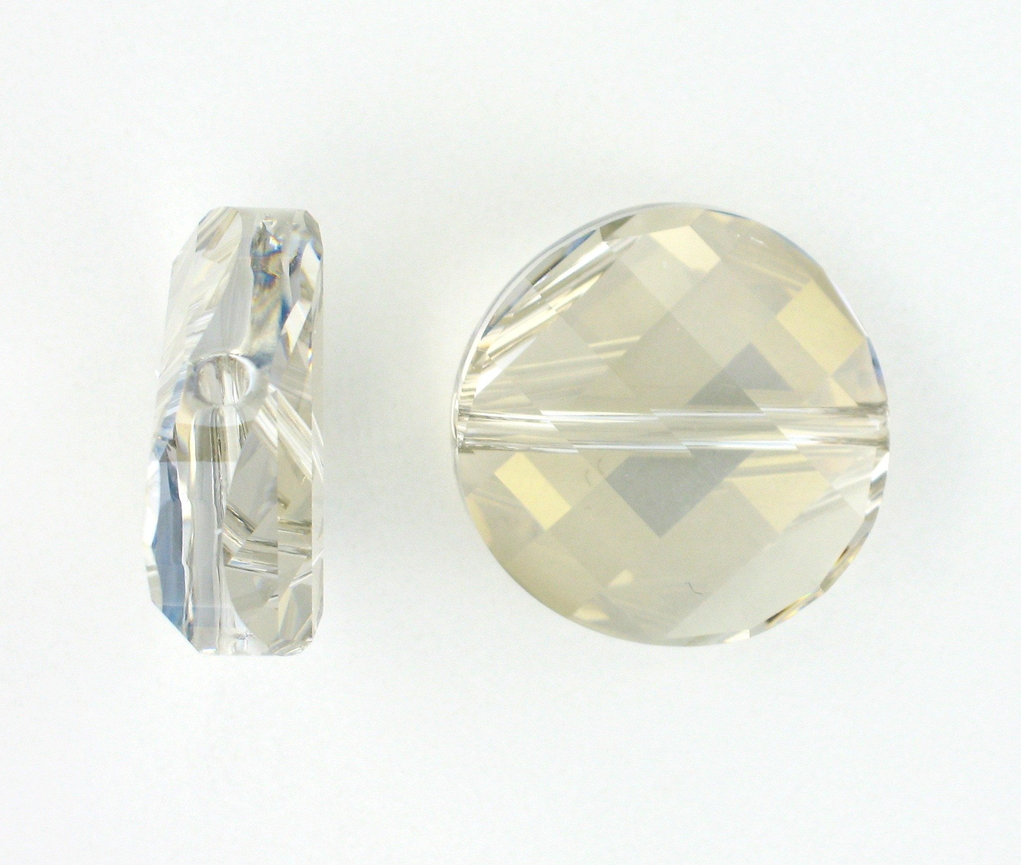 5621 - 14mm Swarovski Twist Crystal Bead - Silver Shade 5621 - 14mm Swarovski Twist Crystal Bead - Silver Shade