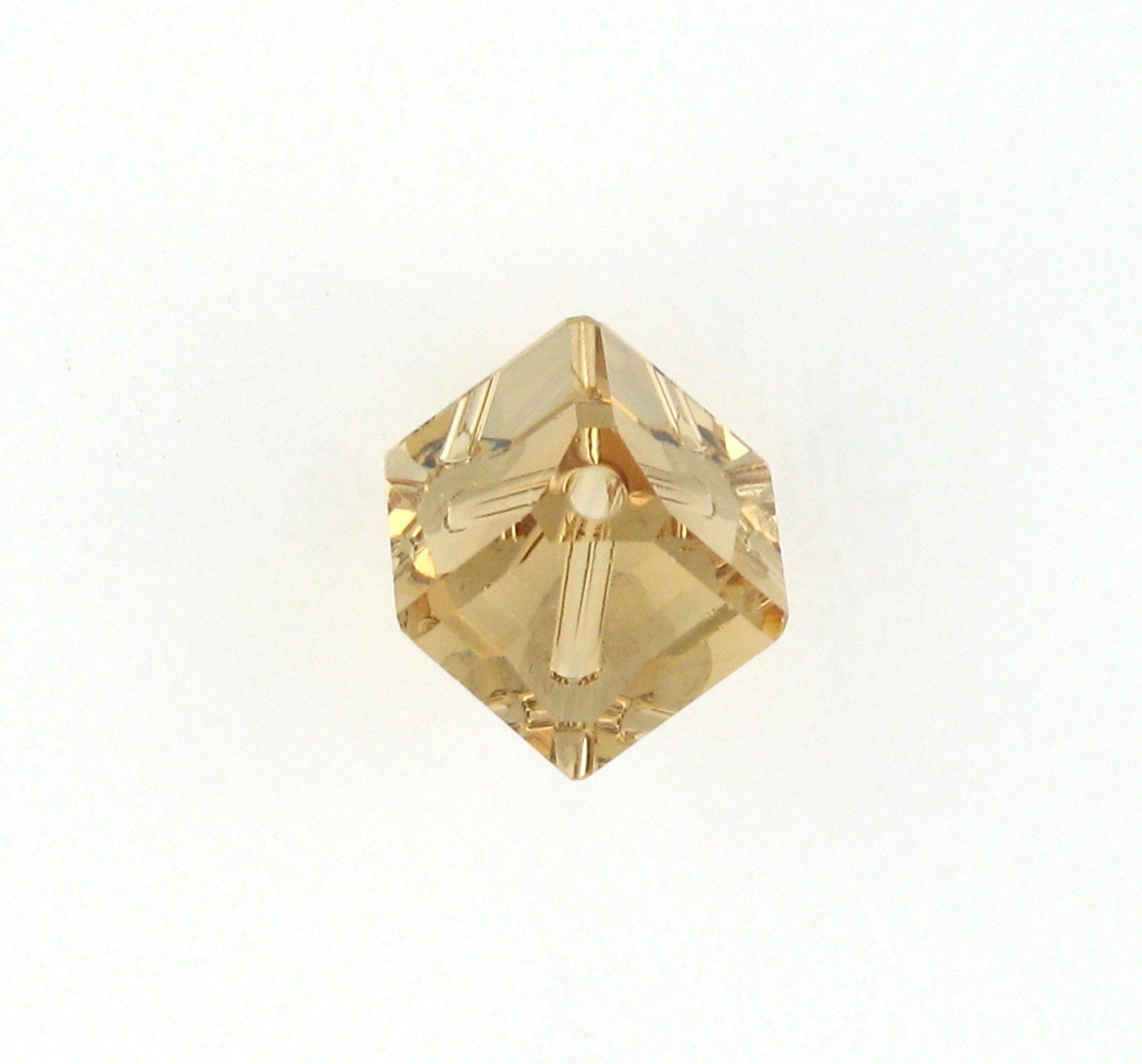 5600 - 8mm Swarovski Diagonal Square Bead - Light Colo.Topaz 5600 - 8mm Swarovski Diagonal Square Bead - Light Colo.Topaz