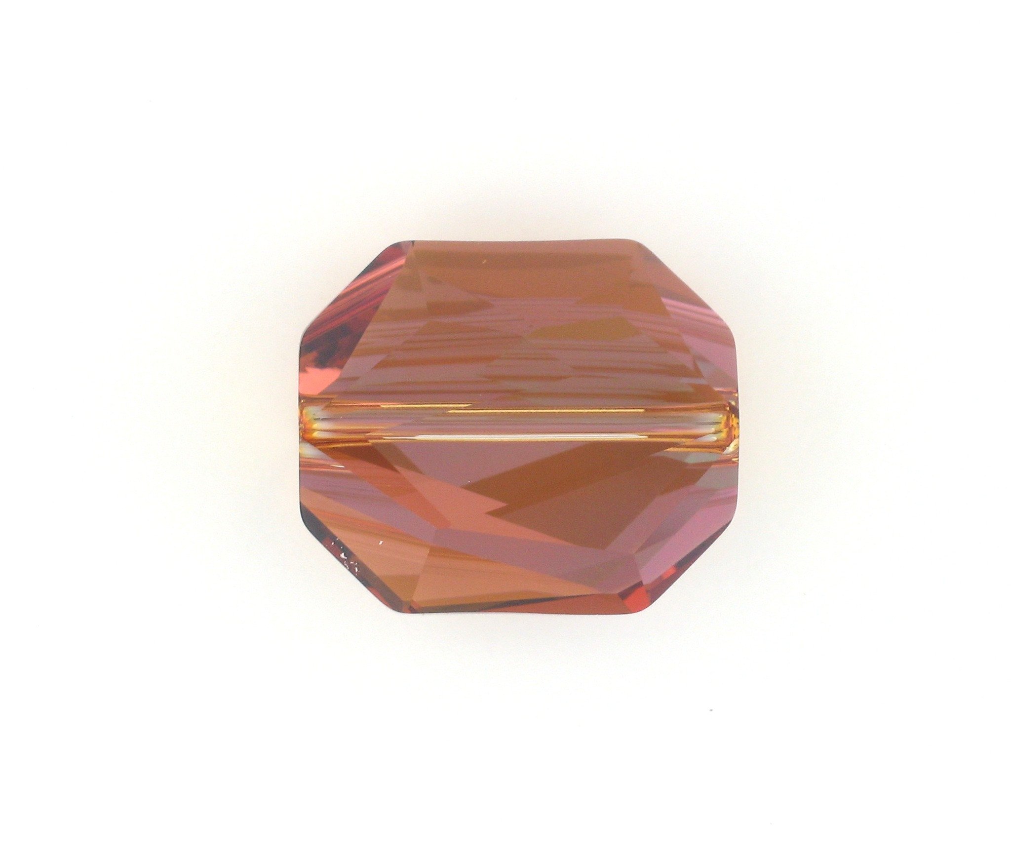 5520 - 12mm Swarovski Graphic Crystal Bead - Copper 5520 - 12mm Swarovski Graphic Crystal Bead - Copper
