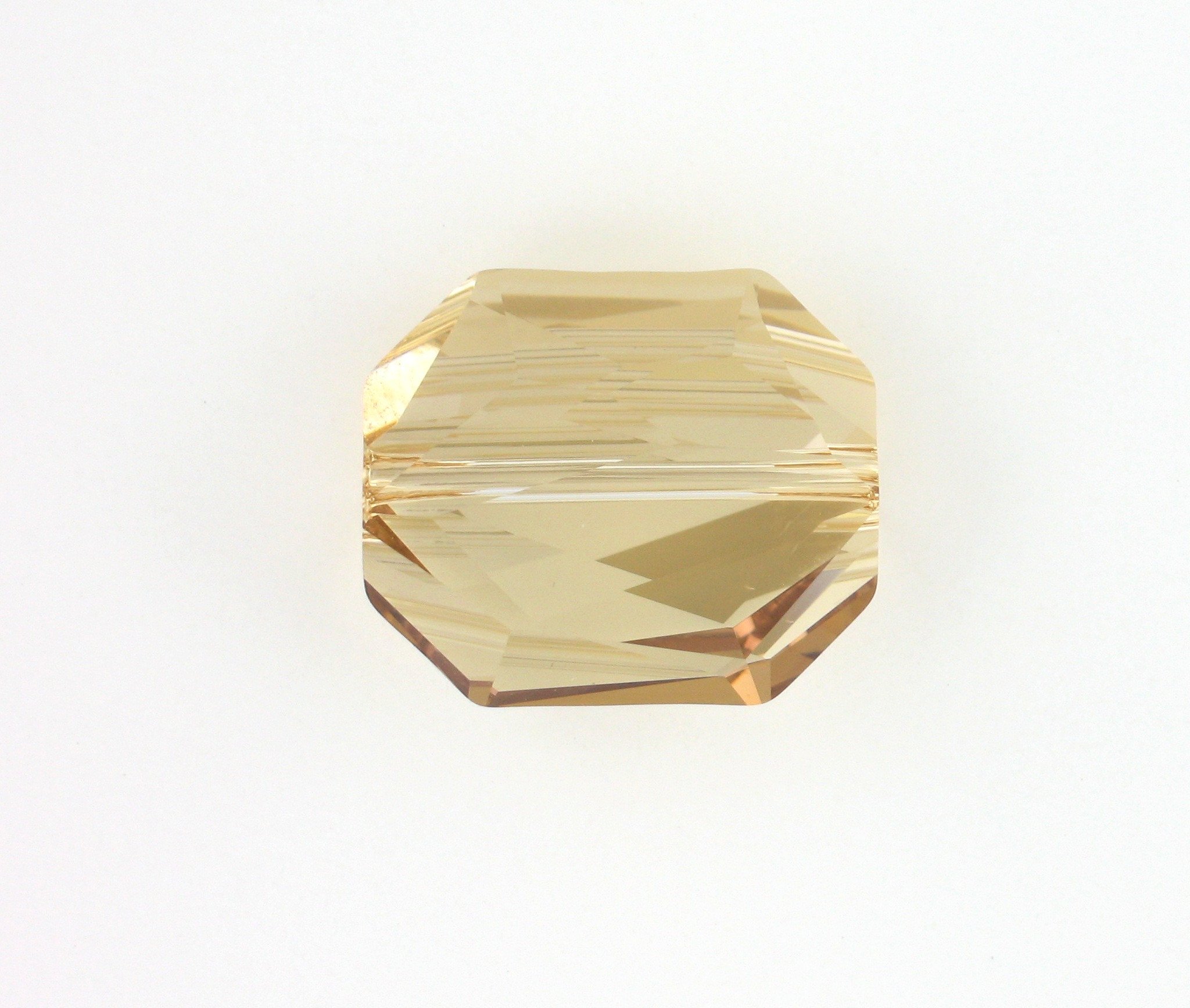 5520 - 12mm Swarovski Graphic Crystal Bead - Golden Shadow 5520 - 12mm Swarovski Graphic Crystal Bead - Golden Shadow