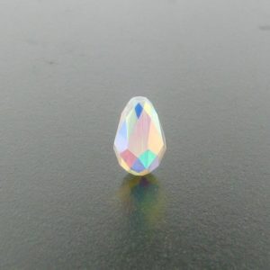 5500 - 9x6mm Swarovski Teardrop Bead - White Opal-AB 5500 - 9x6mm Swarovski Teardrop Bead - White Opal-AB