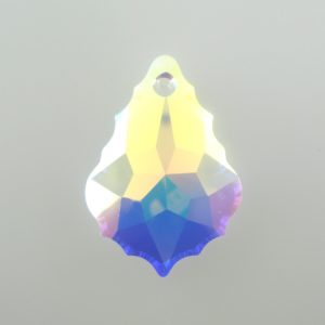 6091 - 28mm Swarovski Flat Baroque Pendant - Crystal AB 6091 - 28mm Swarovski Flat Baroque Pendant - Crystal AB
