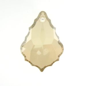 6091 - 28mm Swarovski Flat Baroque Pendant - Golden Shadow 6091 - 28mm Swarovski Flat Baroque Pendant - Golden Shadow