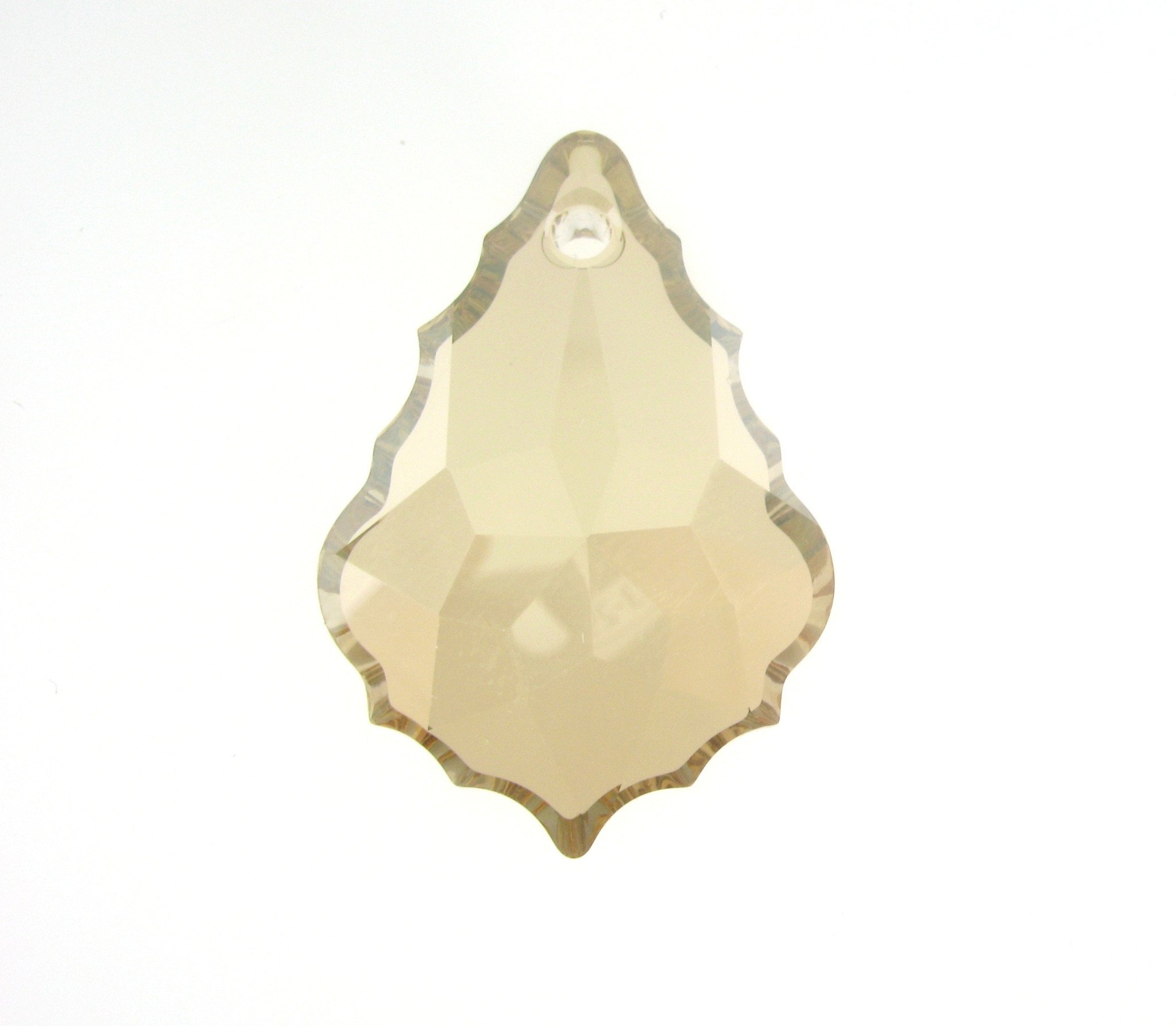 6091 - 28mm Swarovski Flat Baroque Pendant - Golden Shadow 6091 - 28mm Swarovski Flat Baroque Pendant - Golden Shadow
