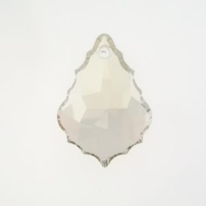 6091 - 28mm Swarovski Flat Baroque Pendant - Silver Shade 6091 - 28mm Swarovski Flat Baroque Pendant - Silver Shade