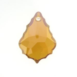 6091 - 38mm Swarovski Flat Baroque Pendant - Crystal Copper 6091 - 38mm Swarovski Flat Baroque Pendant - Crystal Copper