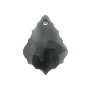 6091 - 38mm Swarovski Flat Baroque Pendant - Jet 6091 - 38mm Swarovski Flat Baroque Pendant - Jet