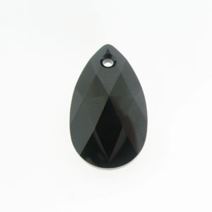 6106 - 16mm Swarovski Pear Shaped Pendant - Jet 6106 - 16mm Swarovski Pear Shaped Pendant - Jet