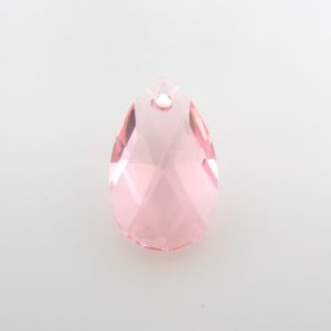 6106 - 16mm Swarovski Pear Shaped Pendant - Light Rose 6106 - 16mm Swarovski Pear Shaped Pendant - Light Rose