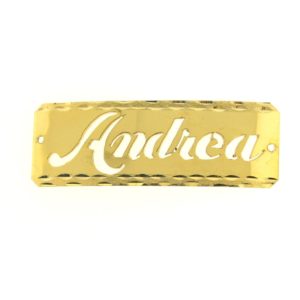 # 9718 - 14K Gold Filled Name Plate For Bracelet - Andrea