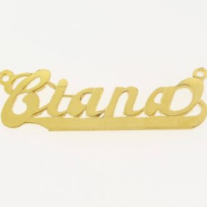 # 9604 - 14K Gold Filled Name Plate For Necklace - Ciana