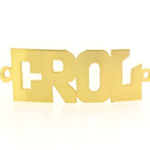 # 9722 - 14K Gold Filled Name Plate For Bracelet - CROL # 9722 - 14K Gold Filled Name Plate For Bracelet - CROL