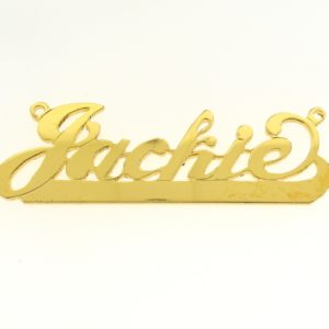 # 9609 - 14K Gold Filled Name Plate For Necklace - Jackie