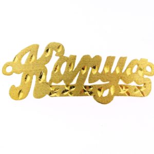 # 9729 - 14K Gold Filled Name Plate For Bracelet - Kanya