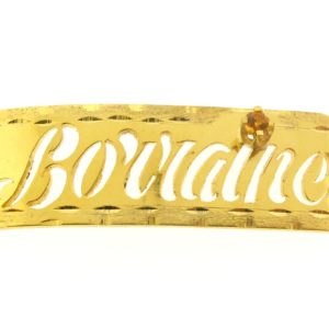 # 9709 - 14K Gold Filled Name Plate For 2 Line Bracelet - Lorraine