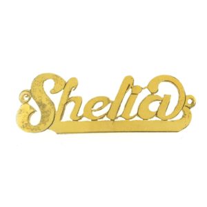 # 9733 - 14K Gold Filled Name Plate For Bracelet - Shelia