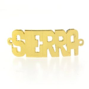 # 9734 - 14K Gold Filled Name Plate For Bracelet - SIERRA