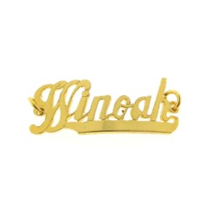 # 9736 - 14K Gold Filled Name Plate For Bracelet - Winoah