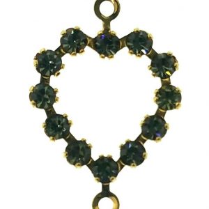 37213 - Swarovski Heart With Multi Stones - Black Diamond 37213 - Swarovski Heart With Multi Stones - Black Diamond