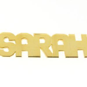 # 9620 - 14K Gold Filled Name Plate For Necklace - SARAH # 9620 - 14K Gold Filled Name Plate For Necklace - SARAH