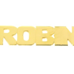 # 9619 - 14K Gold Filled Name Plate For Necklace - ROBIN # 9619 - 14K Gold Filled Name Plate For Necklace - ROBIN