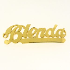 # 9720 - 14K Gold Filled Name Plate For Bracelet - Blenda # 9720 - 14K Gold Filled Name Plate For Bracelet - Blenda