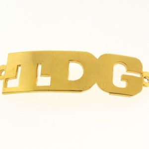 # 9735 - 14K Gold Filled Name Plate For Bracelet - TDG