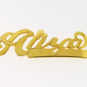 # 9717 - 14K Gold Filled Name Plate For Bracelet - Aliya # 9717 - 14K Gold Filled Name Plate For Bracelet - Aliya