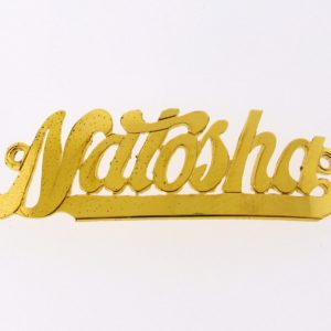 # 9731 - 14K Gold Filled Name Plate For Bracelet - Natosha