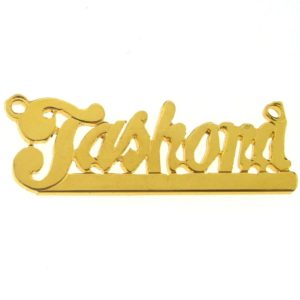 # 9611 - 14K Gold Filled Name Plate For Necklace - Tashona # 9611 - 14K Gold Filled Name Plate For Necklace - Tashona