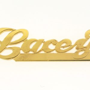# 9614 - 14K Gold Filled Name Plate For Necklace - Lacey # 9614 - 14K Gold Filled Name Plate For Necklace - Lacey