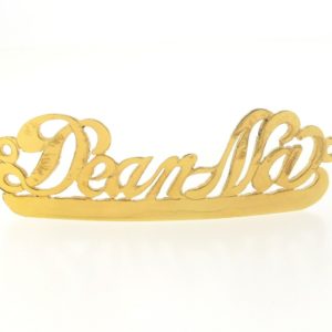 # 9724 - 14K Gold Filled Name Plate For Bracelet - Deanna # 9724 - 14K Gold Filled Name Plate For Bracelet - Deanna