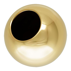 3mm - (#987) Gold Filled Plain Round Beads - Large Hole 3mm - (#987) Gold Filled Plain Round Beads - Large Hole