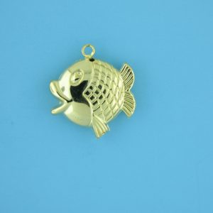1790 - 21x23mm 14K Gold Filled Pendant - Fish 1790 - 21x23mm 14K Gold Filled Pendant - Fish