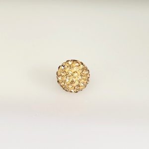 4212 - 12mm Round Shamballa Bead - Lt.Col.Topaz 4212 - 12mm Round Shamballa Bead - Lt.Col.Topaz