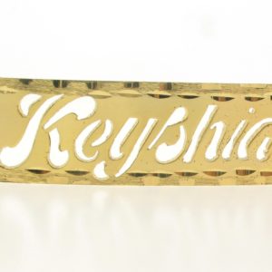 # 9747 - 14K Gold Filled Name Plate For 2 Line Bracelet - Keyshia # 9747 - 14K Gold Filled Name Plate For 2 Line Bracelet - Keyshia