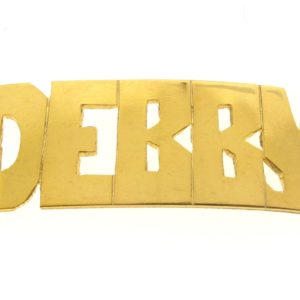 # 9743 - 14K Gold Filled Name Plate For 2 Line Bracelet - DEBBY # 9743 - 14K Gold Filled Name Plate For 2 Line Bracelet - DEBBY