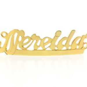 # 9751 - 14K Gold Filled Name Plate For 2 Line Bracelet - Nereida # 9751 - 14K Gold Filled Name Plate For 2 Line Bracelet - Nereida
