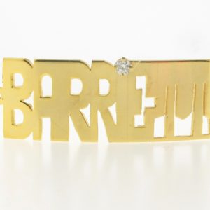 # 9757 - 14K Gold Filled Name Plate For Bracelet - BARRETT # 9757 - 14K Gold Filled Name Plate For Bracelet - BARRETT