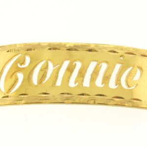 # 9759 - 14K Gold Filled Name Plate For Bracelet - Connie # 9759 - 14K Gold Filled Name Plate For Bracelet - Connie
