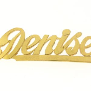 # 9761 - 14K Gold Filled Name Plate For Bracelet - Denise # 9761 - 14K Gold Filled Name Plate For Bracelet - Denise