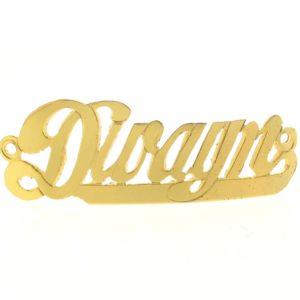 # 9762 - 14K Gold Filled Name Plate For Bracelet - Dwayn # 9762 - 14K Gold Filled Name Plate For Bracelet - Dwayn