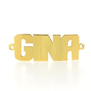 # 9763 - 14K Gold Filled Name Plate For Bracelet - GINA # 9763 - 14K Gold Filled Name Plate For Bracelet - GINA