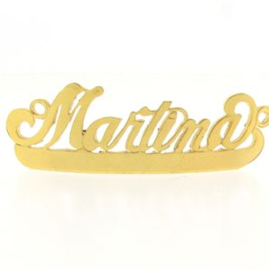 # 9764 - 14K Gold Filled Name Plate For Bracelet - Martina # 9764 - 14K Gold Filled Name Plate For Bracelet - Martina