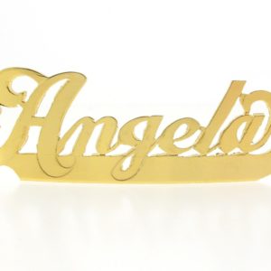 # 9766 - 14K Gold Filled Name Plate For Bracelet - Angela # 9766 - 14K Gold Filled Name Plate For Bracelet - Angela