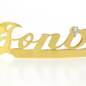 # 9768 - 14K Gold Filled Name Plate For Bracelet - Jona # 9768 - 14K Gold Filled Name Plate For Bracelet - Jona