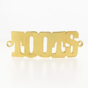 # 9771 - 14K Gold Filled Name Plate For Bracelet - TOOTS # 9771 - 14K Gold Filled Name Plate For Bracelet - TOOTS