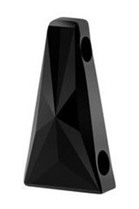5181 - 17x9mm Swarovski Keystone Bead (Two Holes) - Jet 5181 - 17x9mm Swarovski Keystone Bead (Two Holes) - Jet